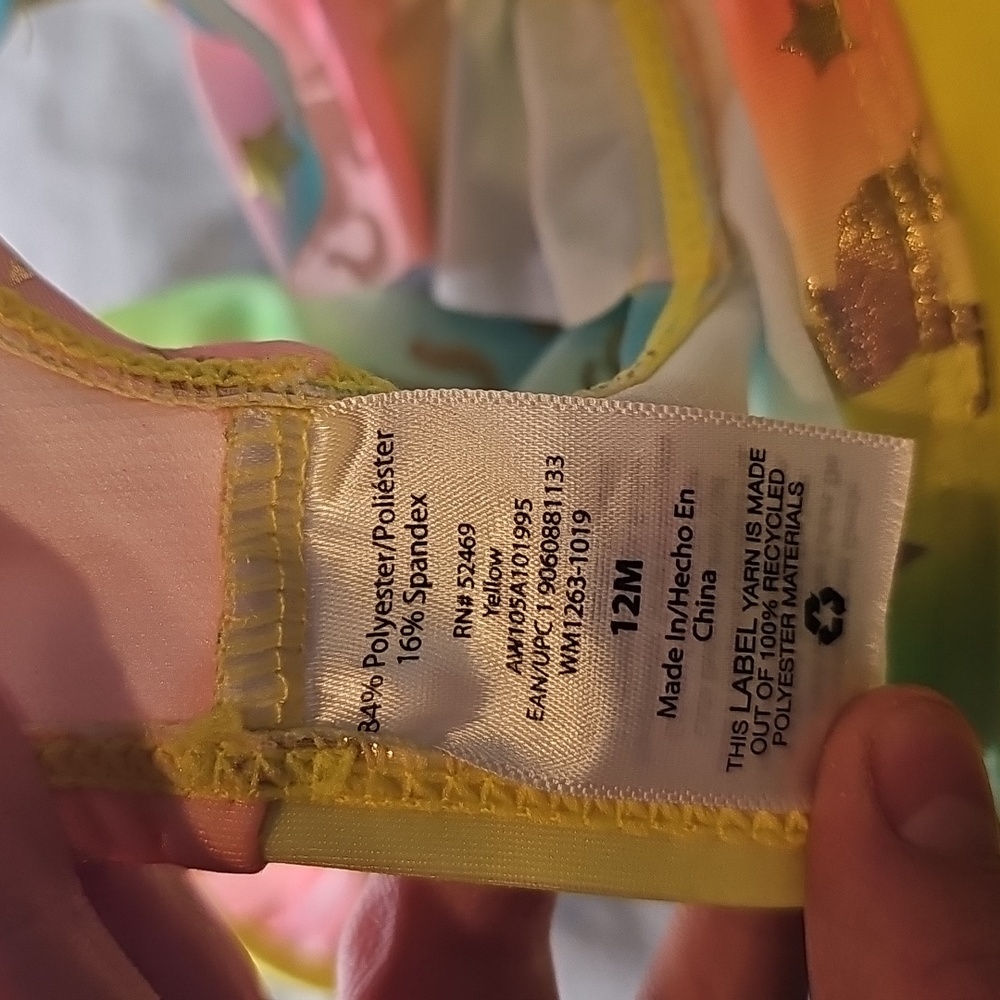 L Two piece Swimsuit size 12 months of age - Picture 7 of 7